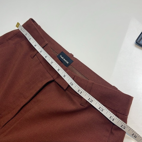 Frank and Oak Brown High Waisted Dress Pants Size 6 - Picture 6 of 8